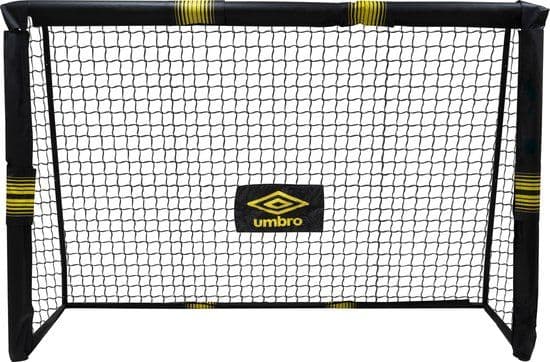 Umbro Voetbaldoel - Voetbal Goal 180 x 120 x 60 cm - Snelle Montage - Metaal - Zwart/Geel