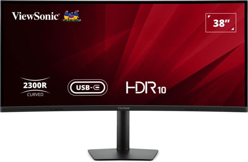 ViewSonic VA3820C - Monitor - 38" 3840x1600 75Hz IPS Gebogen 2300R - Zwart