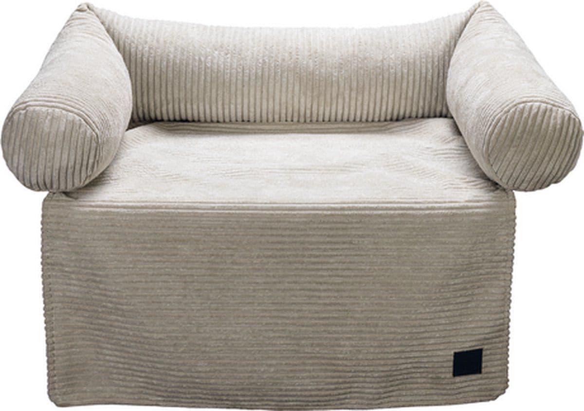 Designed by Lotte Ribbed - Bankkussen - Schuimvulling - Licht Grijs - 70x50 cm