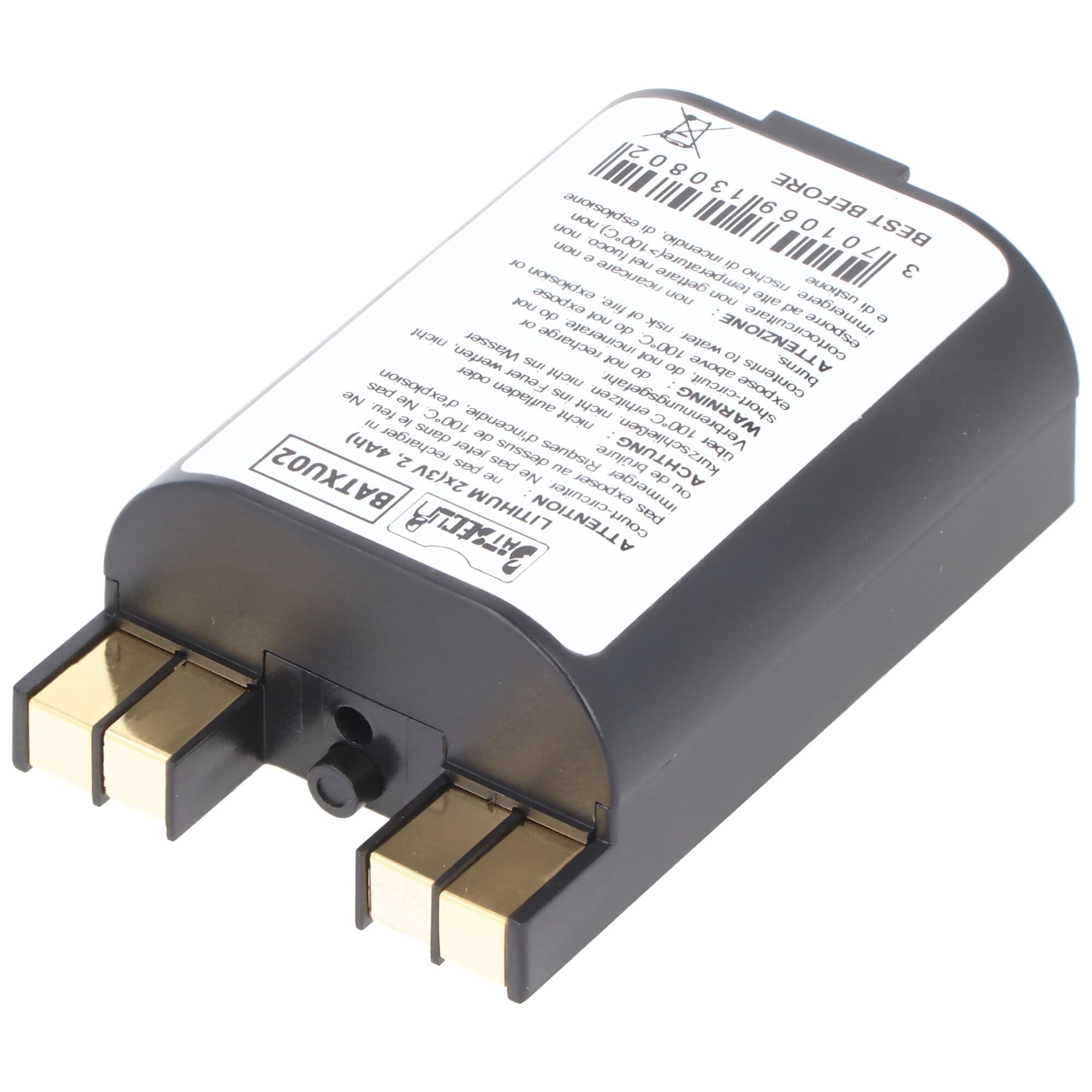 Back-up batterij LiMnO2 2x 3V 2400mAh vervangt Daitem RXU02X, BATXU02