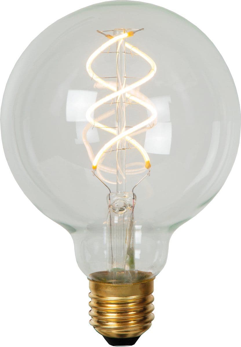 Lucide G95 - Filament lamp - LED Dimbaar - E27 - 4,9W 2700K - Ø 9,5 cm