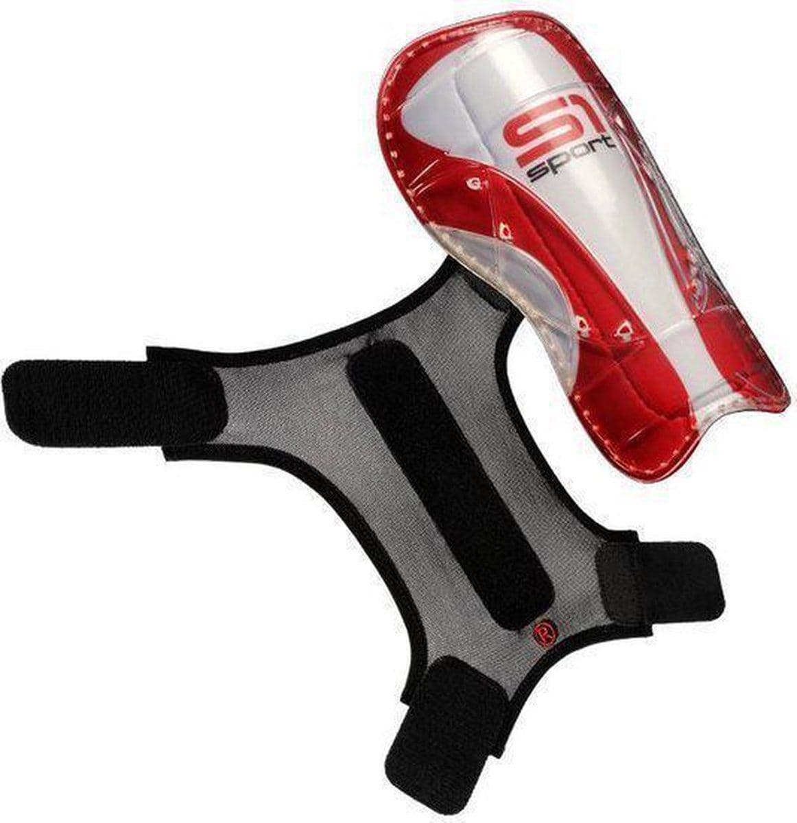 S1 Sport Scheen - Scheenbeschermers - Maat M - Rood/Zwart