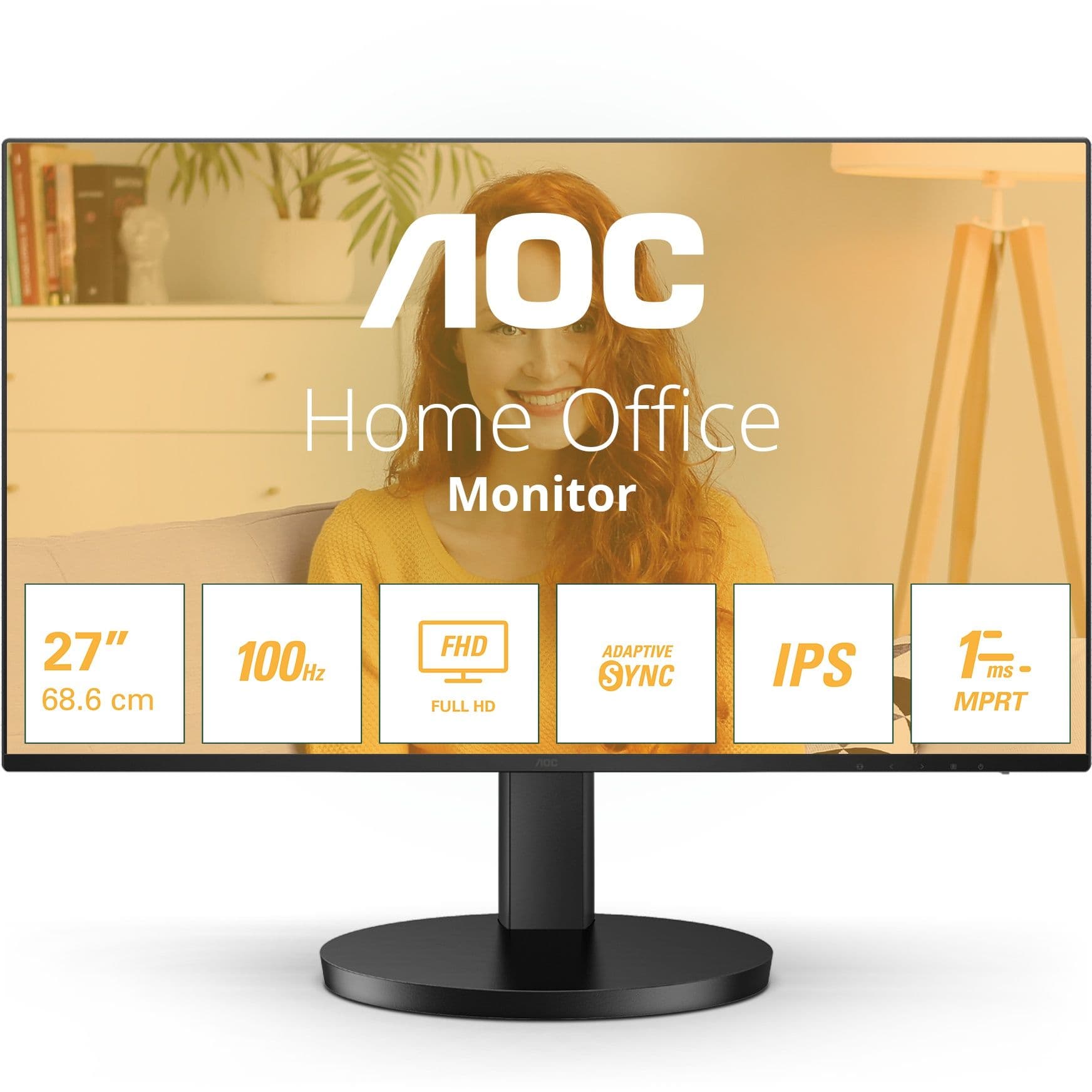 AOC 27B3HA2 - FHD IPS-monitor - 27 inch - 100Hz - Zwart