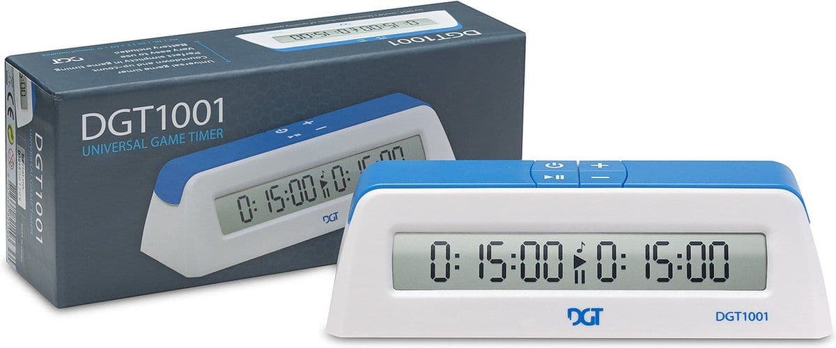 DGT 1001 - Schaakklok Digitaal - Countdown en Up-count - Wit