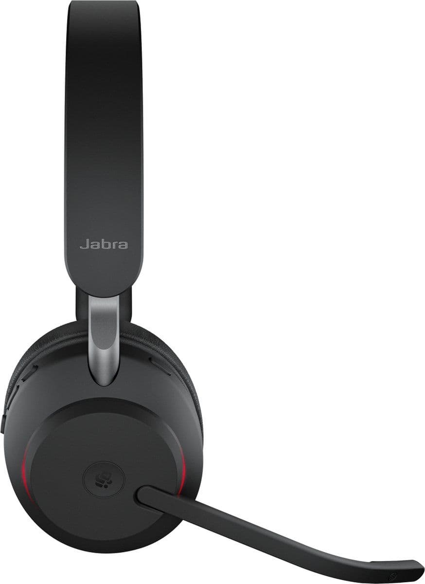 Jabra Evolve2 65 MS - Bluetooth Headset - noise isolating - zwart