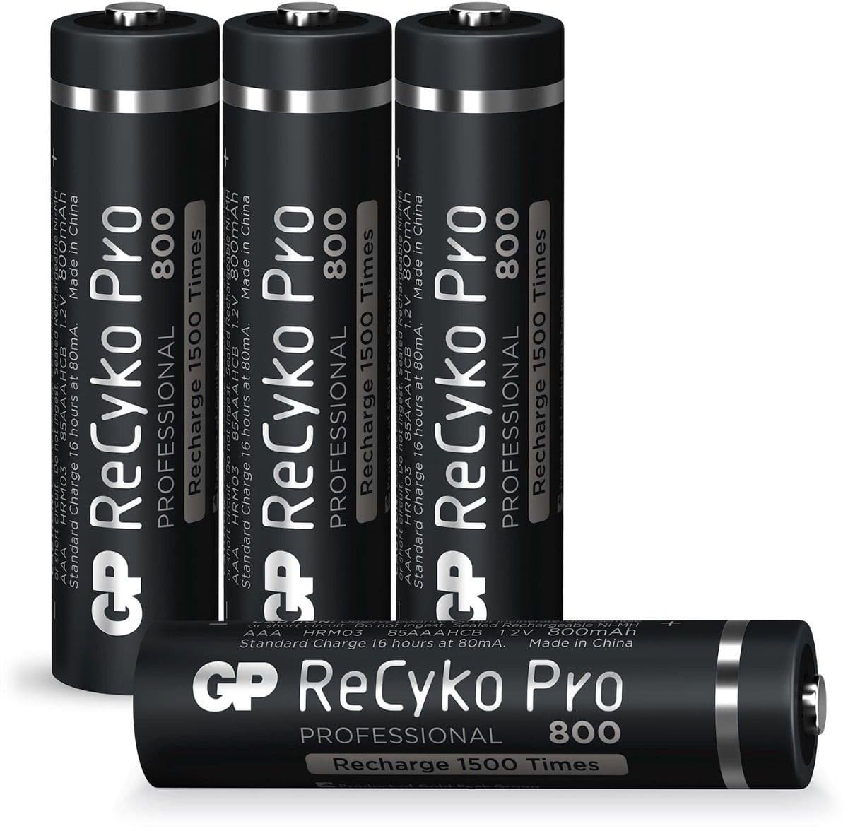 GP 12585AAAHCB-C4 - Batterij - Ni-MH 800mAh - Zwart