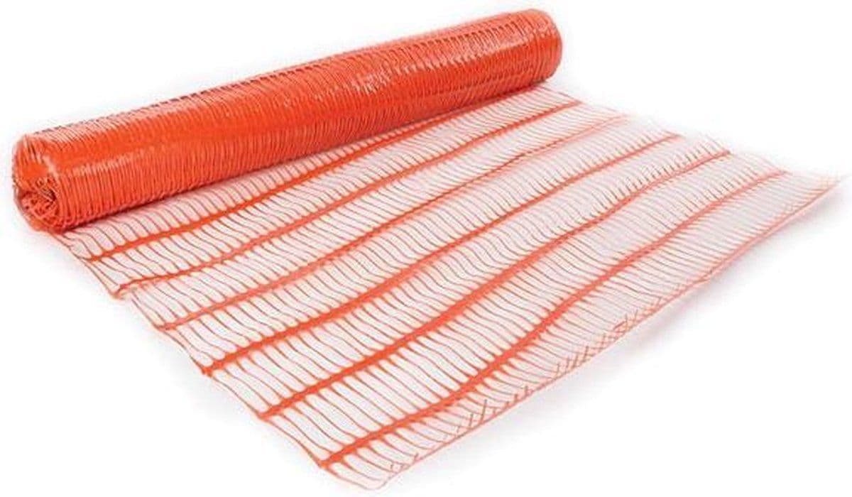Perel Afzetnet - Werfnet 1 m x 50 m - Oranje 80 g/m²