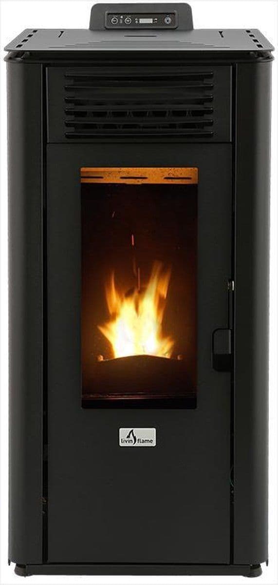 Livn Pelletkachel Ulvik 8 - Voor ruimtes tot 200 m³ - 7,5 kW - Zwart