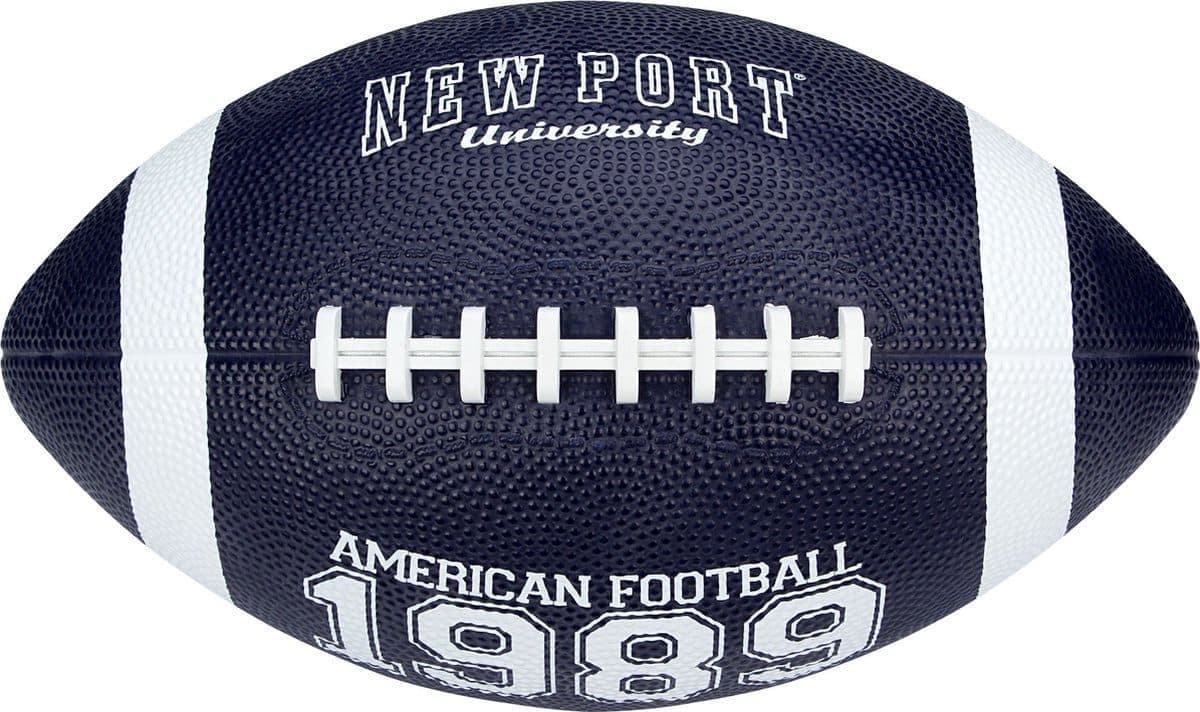 New Port American Football - Large - Butyl binnenbal - Marine/Wit