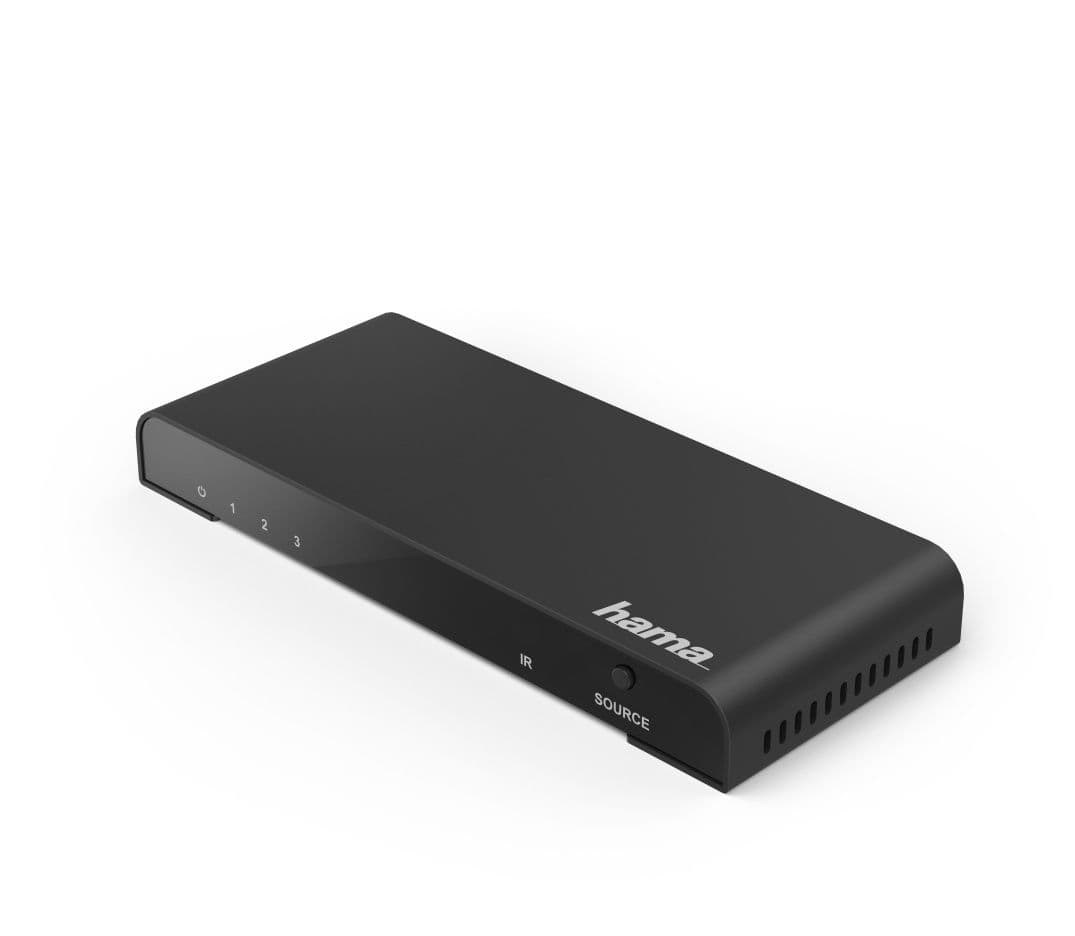 Hama 00121770 - HDMI™-keuzeschakelaar - 3 HDMI-ingangen - Zwart