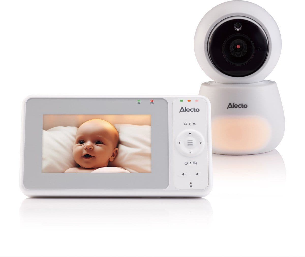 Alecto DVM2043 - Babyfoon met Camera - 4,3 inch Scherm - Nachtzicht - Wit