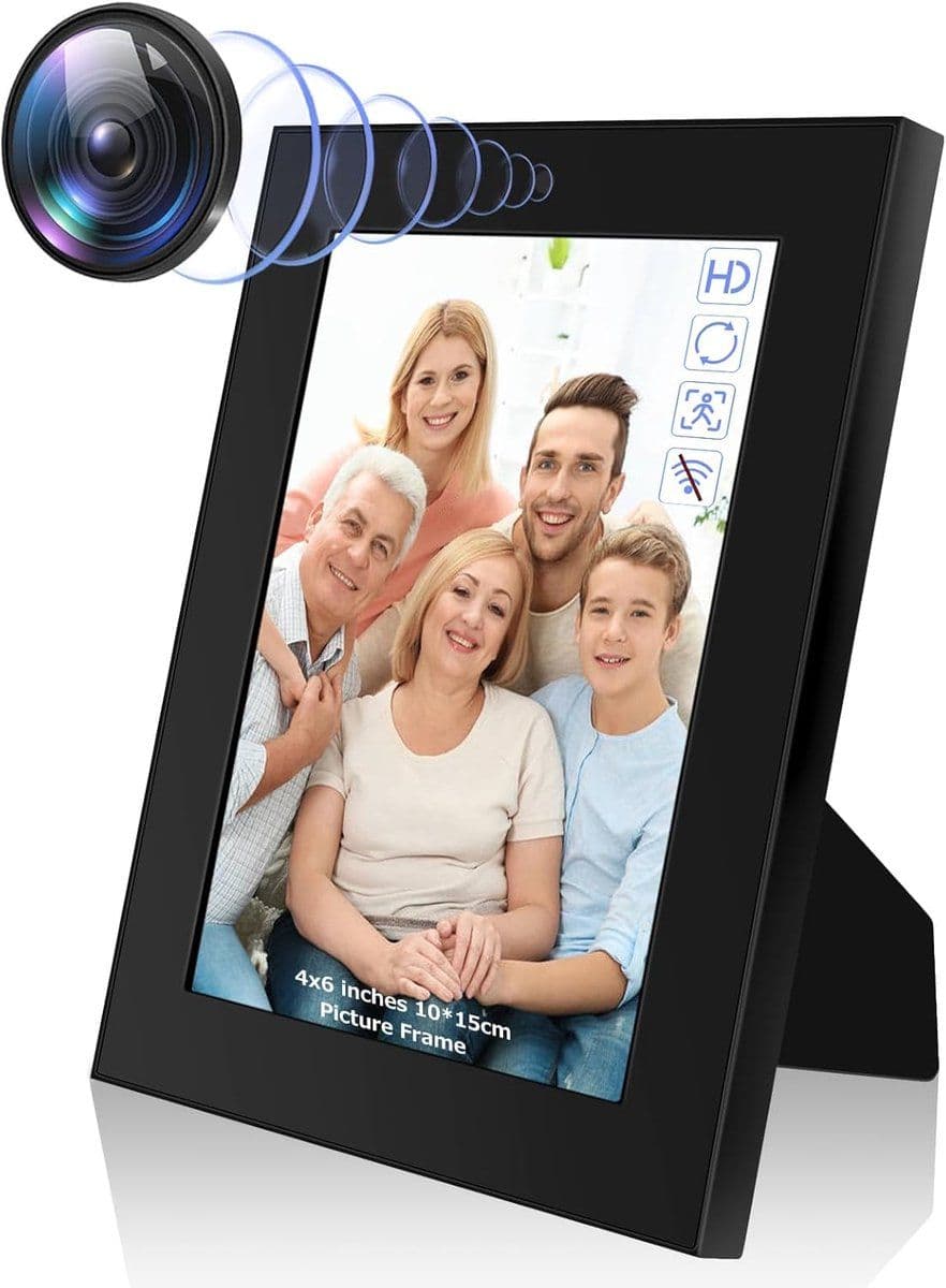 BP® Spy Camera Fotolijst - Verborgen Camera - FULL HD 1080P - Nachtzicht - Bewegingsdetectie - Inclusief 32 GB SD Kaart