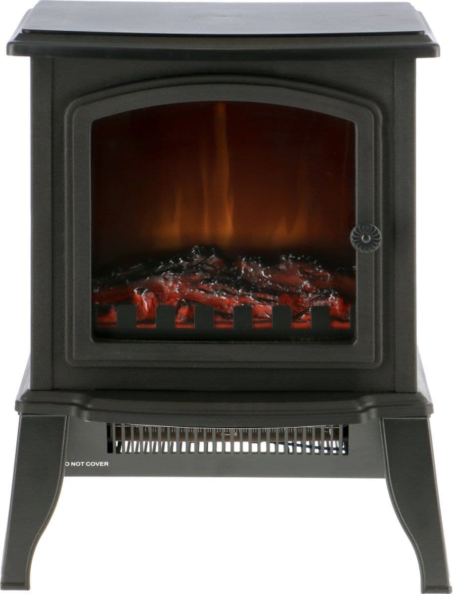 Livn Preston - Vrijstaande Haard - 2 Warmtestanden 1000 W 2000 W - Geschikt voor 20-30 m² - Zwart