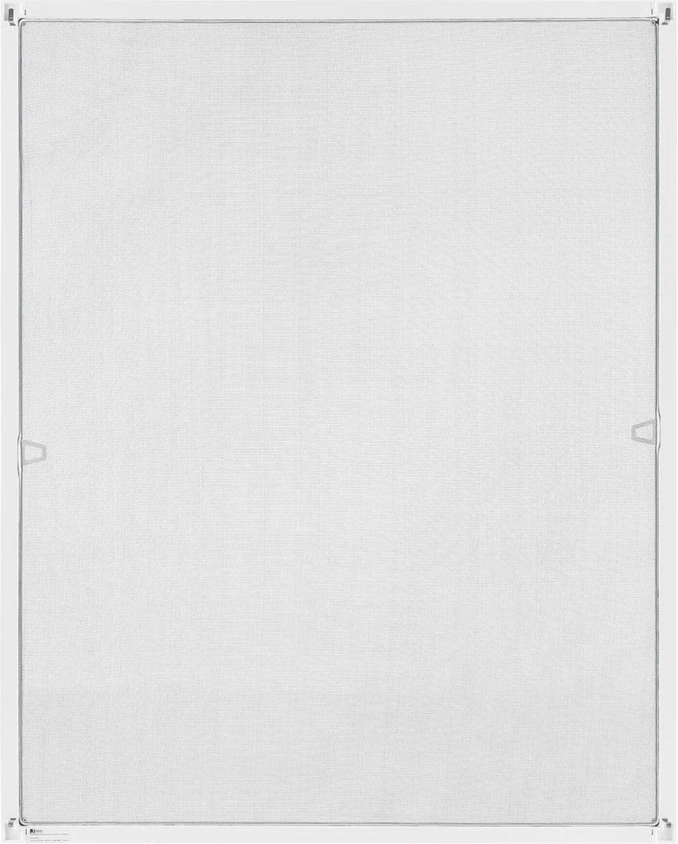 Vliegenhor Aluminium - Raamhor 130 x 150 cm - Inclusief bevestigingsmateriaal - Wit