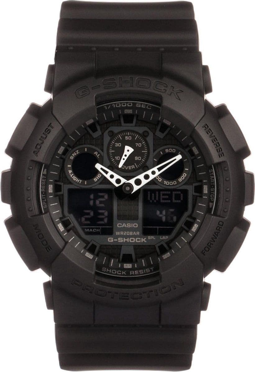 Casio G-Shock GA-100-1A1ER - Herenhorloge 52 mm - Waterdicht 50 ATM - Zwart