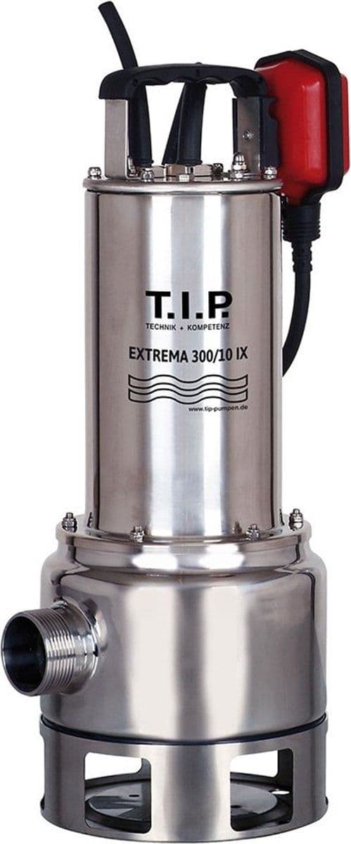 T.I.P. 30072 - Dompelpomp Extrema 300/10 IX - 19500 l/h 10.5 m roestvrij staal