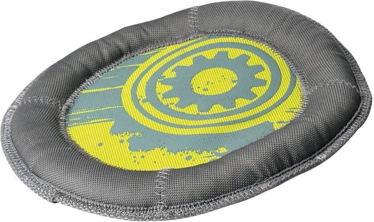 Hunter Tuff Frisbee - 24 cm - Duurzaam polyester - Geel/Blauw/Grijs