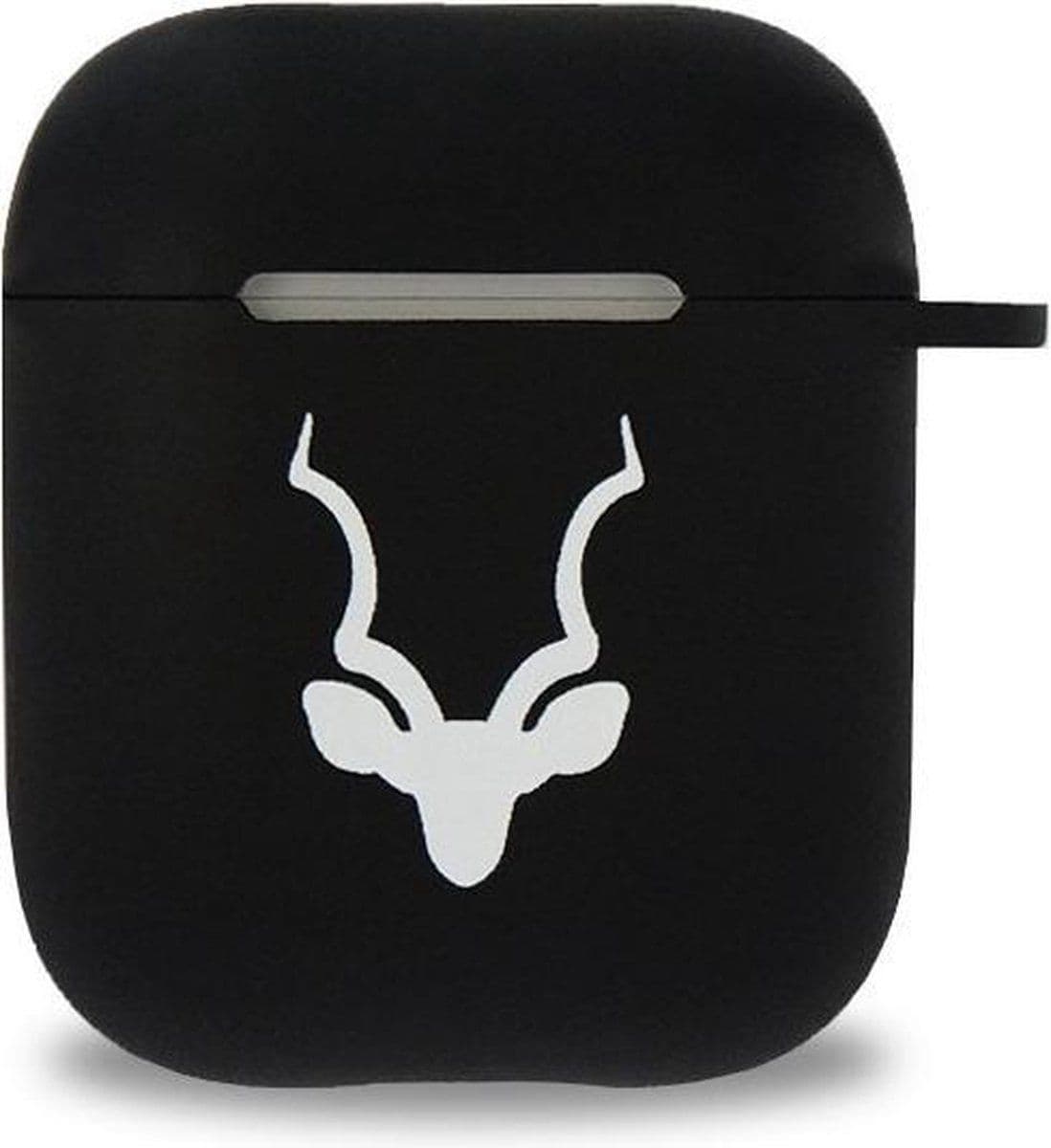 Kudu AirPods beschermhoes - AirPods 2 Case - Zwart - Krasvrij - Soft TPU - Inclusief schoonmaak set & sleutelring