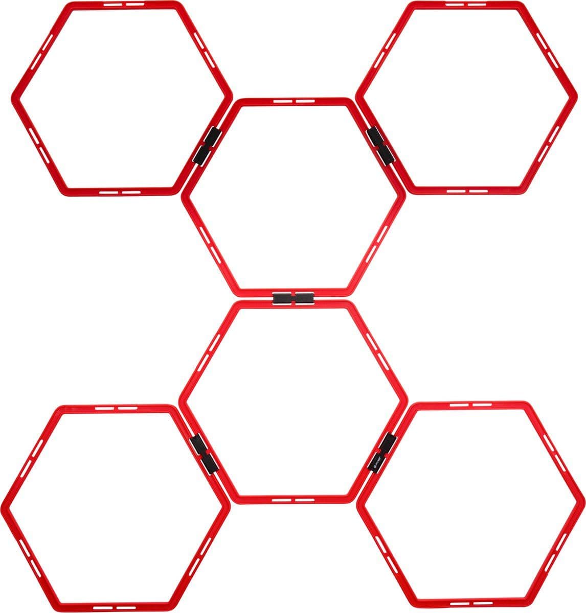 Pure2Improve Loopladder - Agility Grid - Achthoekig - Rood