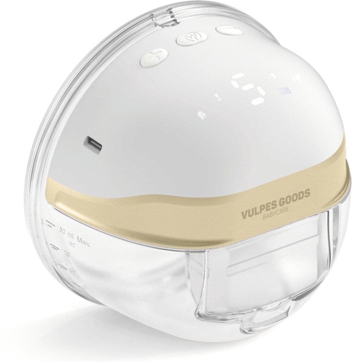 Vulpes Goods® BabyCare - Elektrische Draadloze Borstkolf - Handsfree 4 Modi - Premium White & Gold PRO
