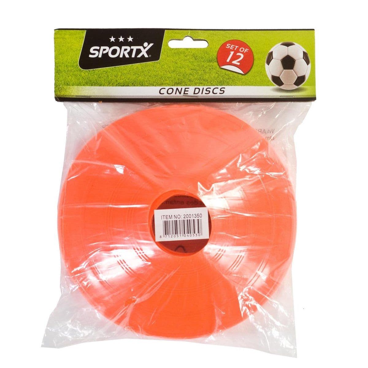 SportX - Hoedjes - Flexibel materiaal - Oranje (12 stuks)