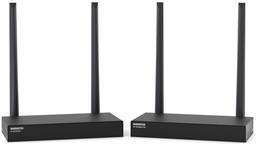 Marmitek TV Anywhere Wireless 4K - Draadloze HDMI extender 4K60 - Tot 50 m bereik - Zwart