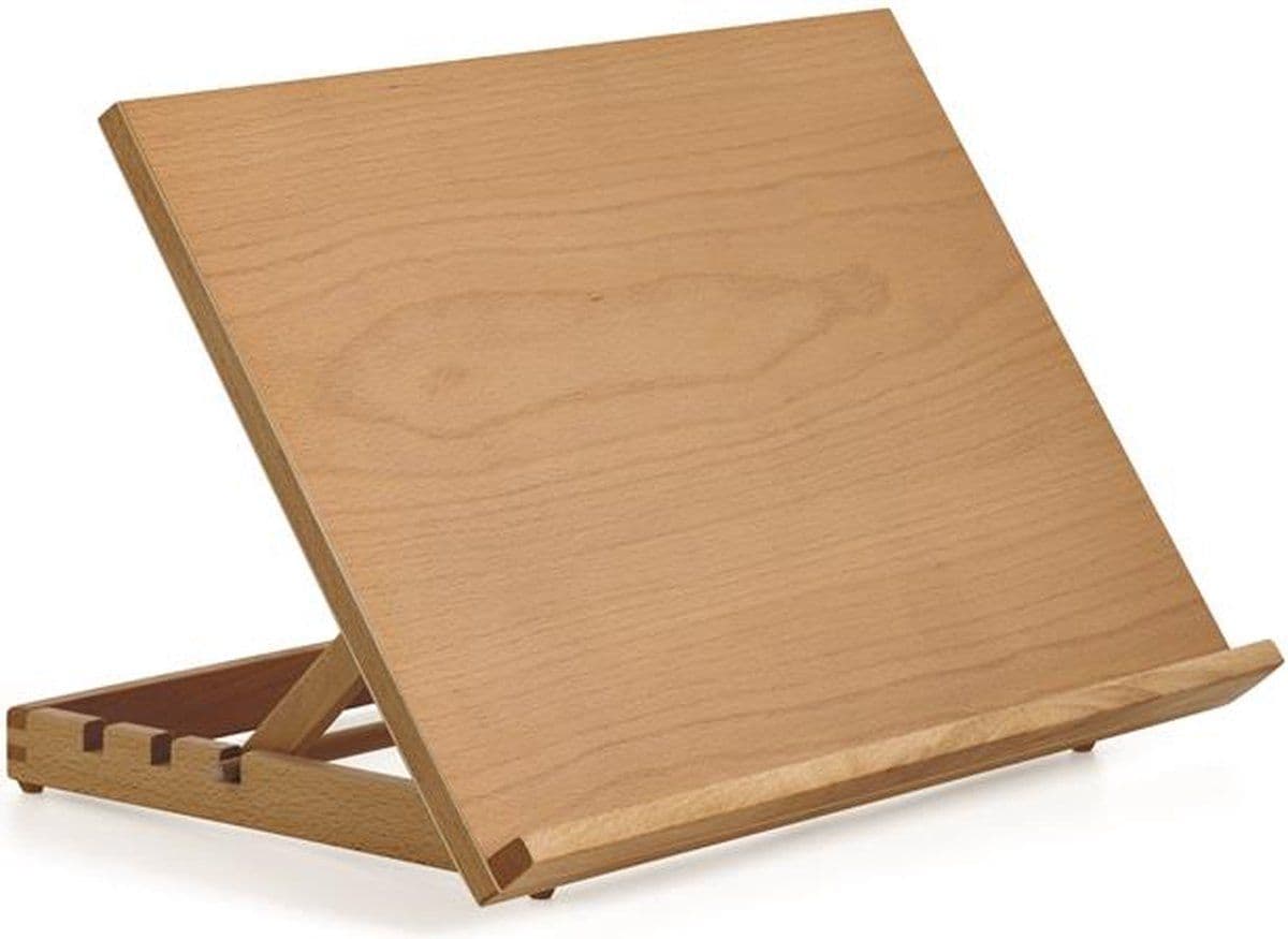 Tafelezel Workstation A3 - Houten Art & Craft - Verstelbaar in 3 standen - Beukenhout