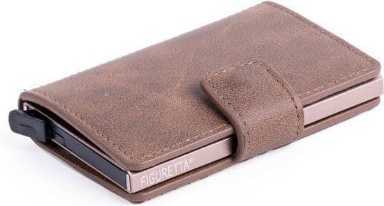 Figuretta - Creditcardhouder - PU-leder - Hunterbruin