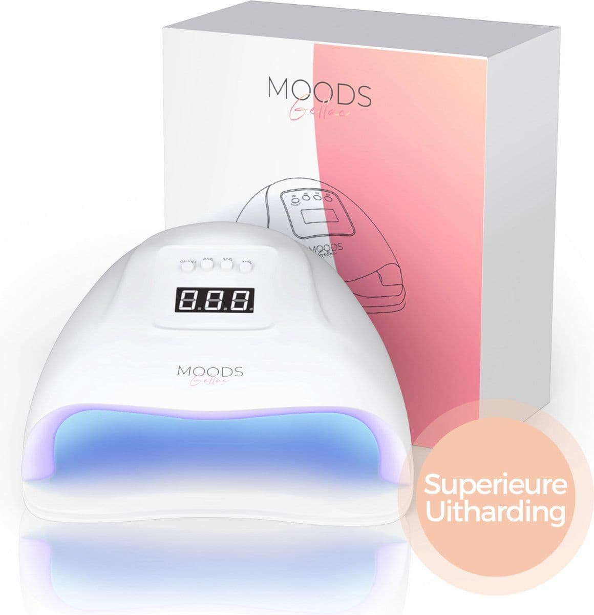 Moods Gellac - Professionele Luxe UV Nagellamp - Krachtige LED - Wit