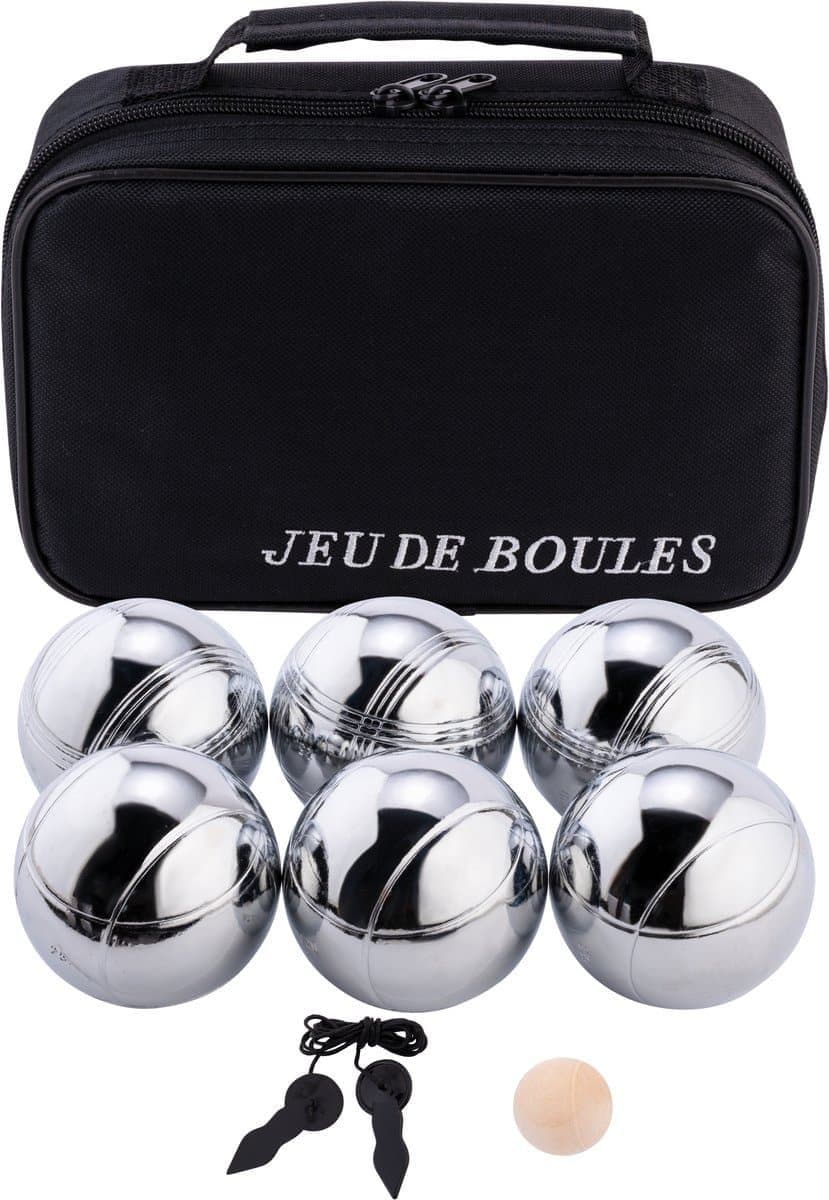 Engelhart Jeu De Boule Set - 6 metalen ballen - 74 mm - 720 g
