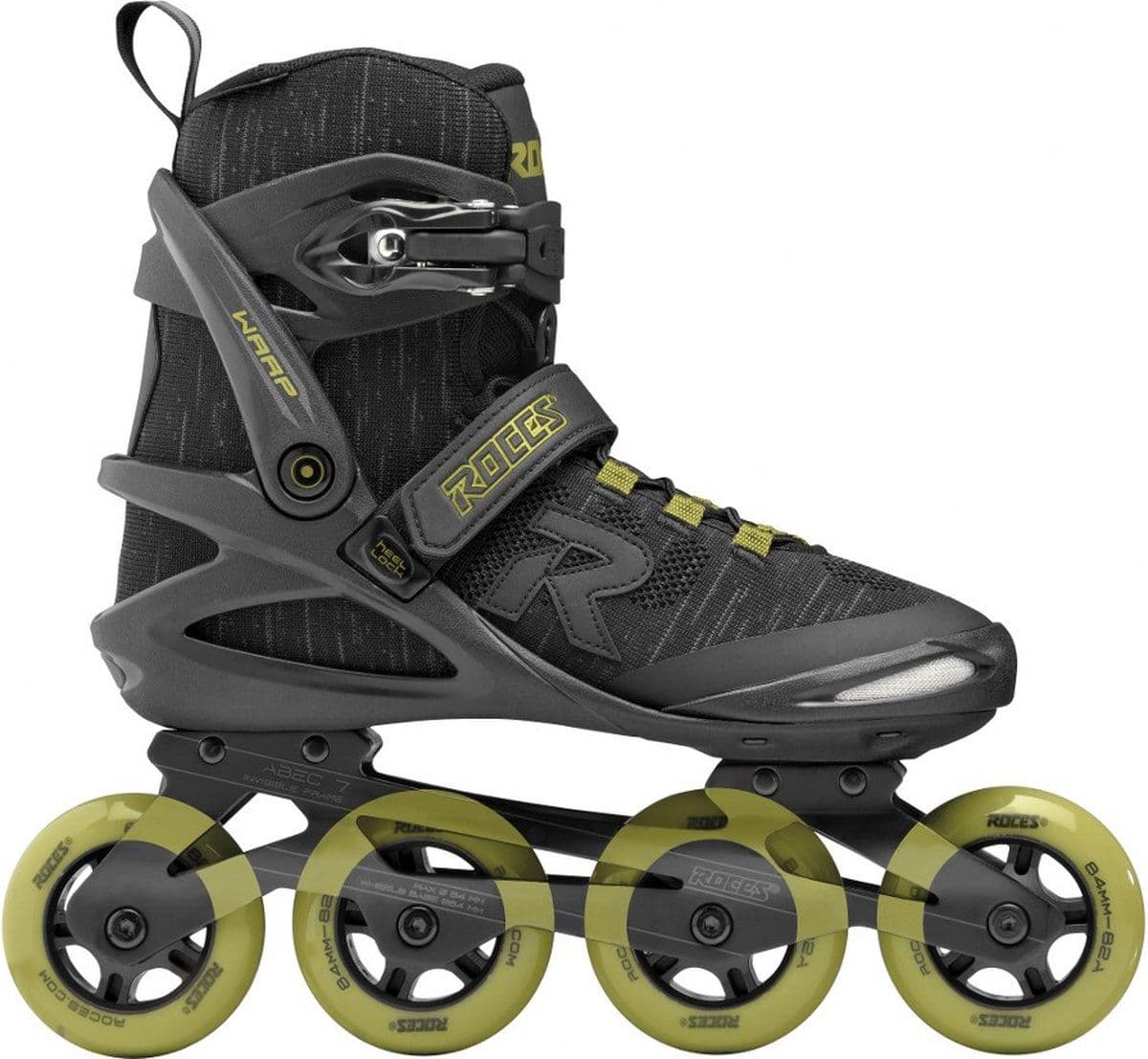 Roces Warp Thread TIF 84 - Skeelers - Semi-softboot - Zwart Groen - 43