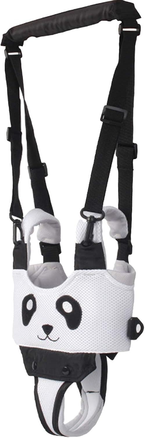 Yolispa Baby Walking Assistant Loop- en Stapharnas voor Peuters – Verstelbaar – Zwart/Wit Panda –