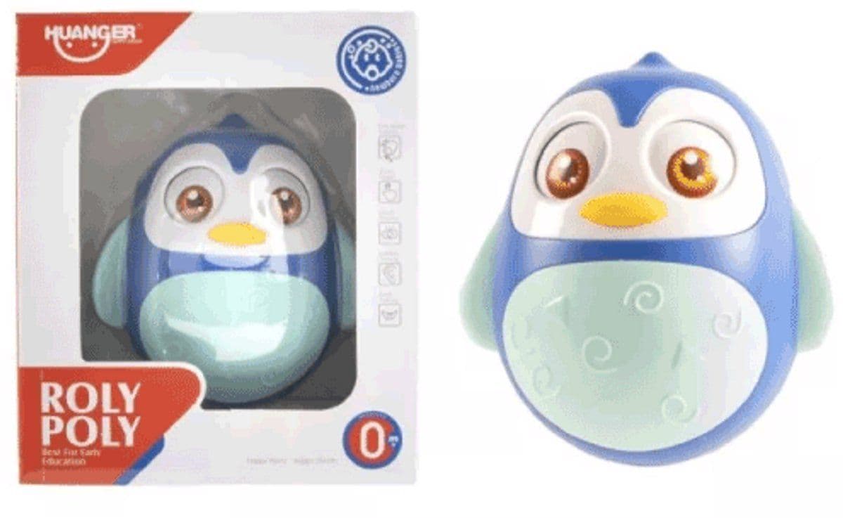 Jono Toys - Tuimelaar pinguin - Stimuleert motoriek - Blauw