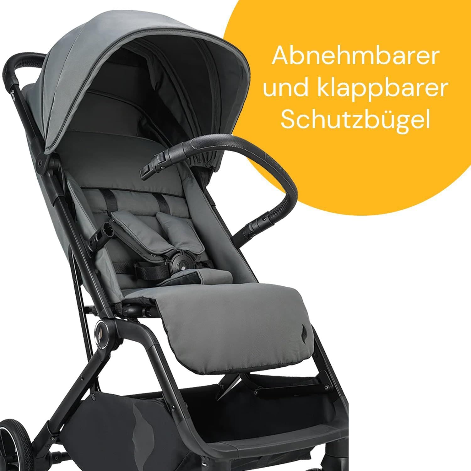 Osann Boogy2 - Buggy - Lichtgewicht Compact UPF 50+ Zonnekap Grijs