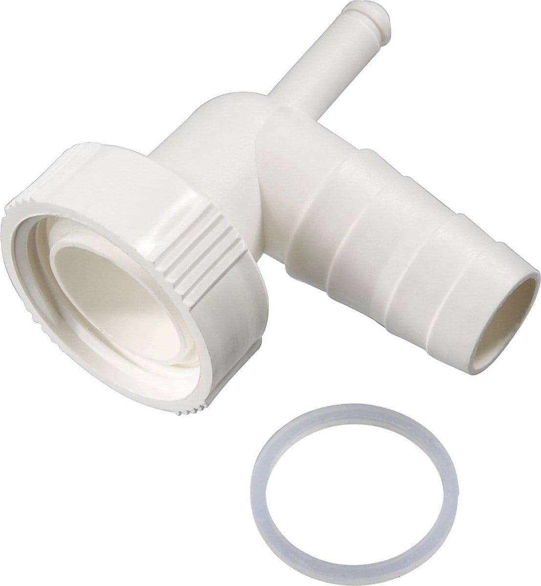 Xavax Sifonaansluiting - Aansluiting afvoerslang - 20 mm - Wit