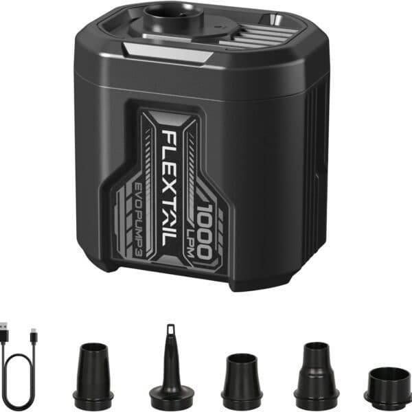 Flextail Luchtpomp EVO PUMP 3 - Draagbare en Oplaadbare Elektrische Luchtpomp - Zwart
