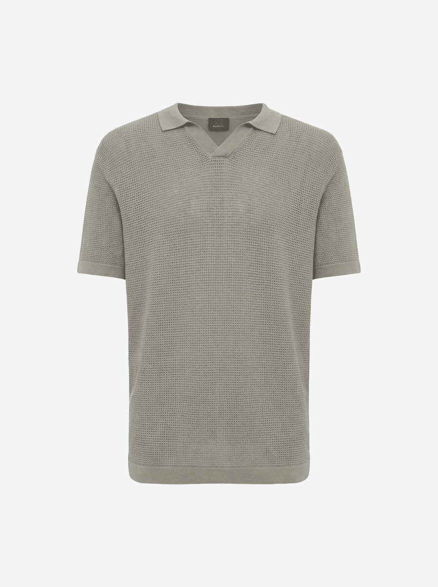 Gebreide Polo | Bruin