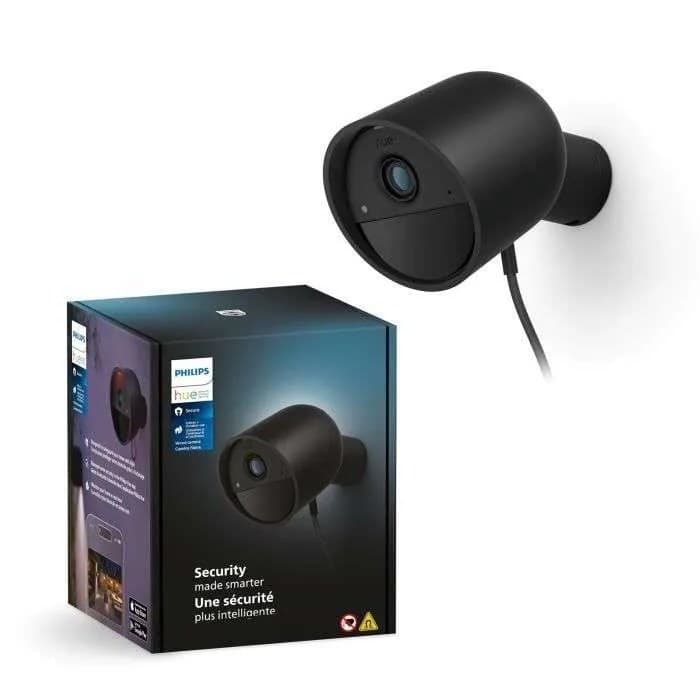 Philips Hue Secure Wired Camera - HD 1080P - Binnen- en buitengebruik - Bediening via één app - Zwart