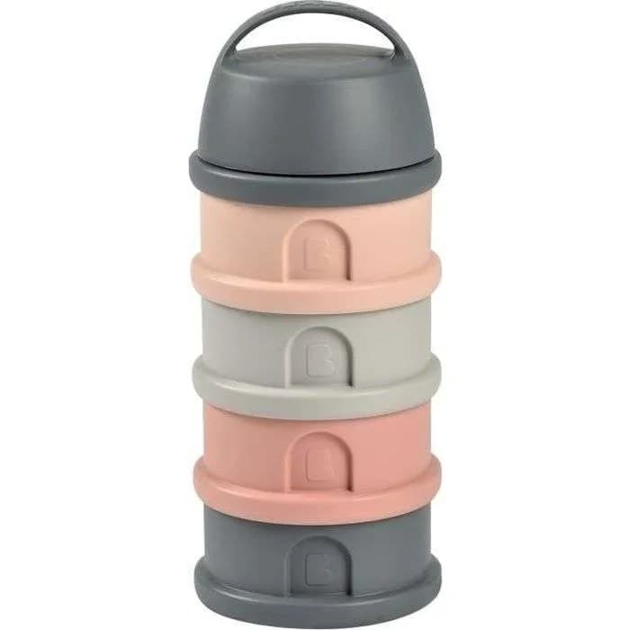 BEBA, Dosser Box, 4 compartimenten, Mineral Grey / Pink