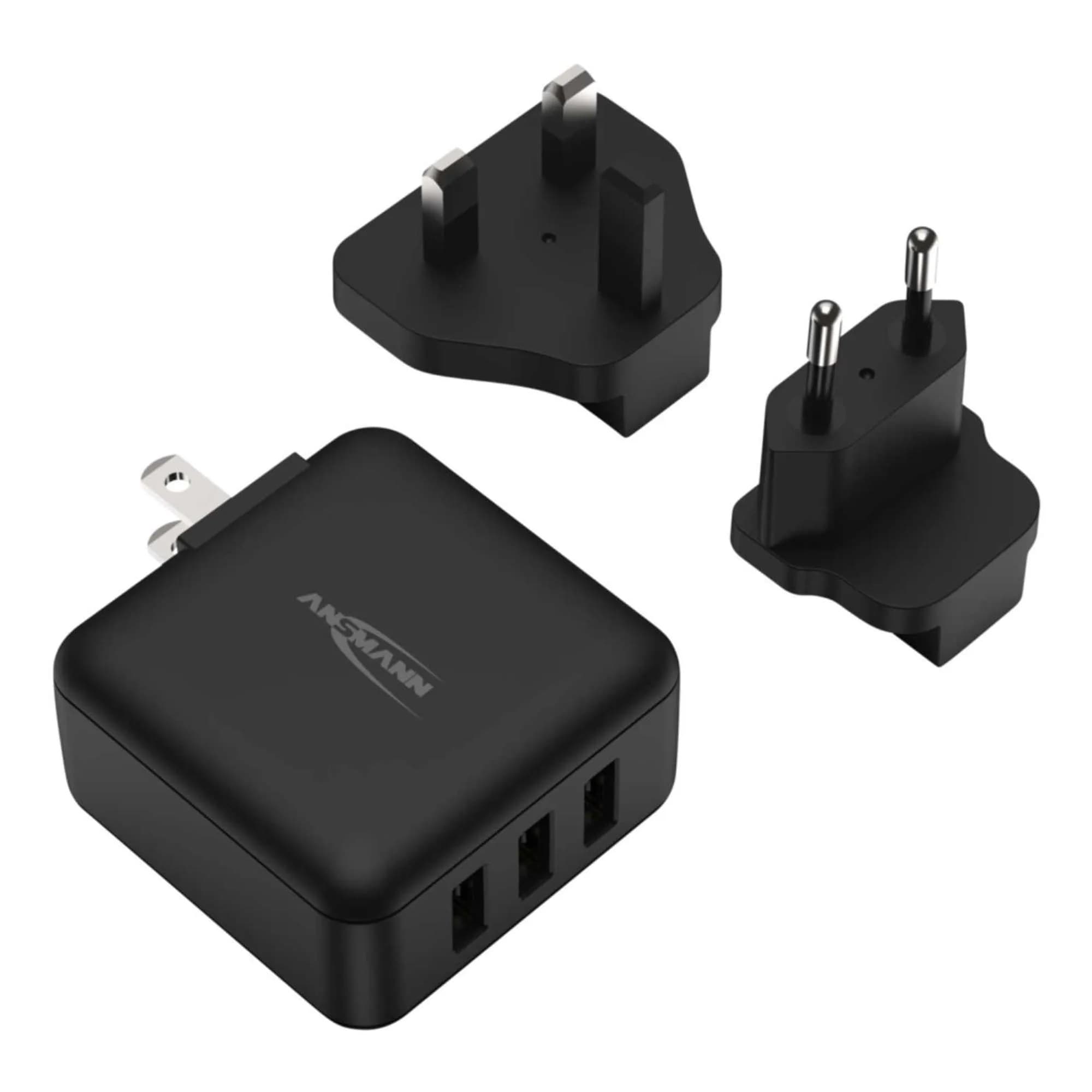 Ansmann USB reisstekker USA+UK