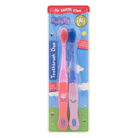 Peppa Pig My Teeth Time Duo Toothbrush - 2 pcs