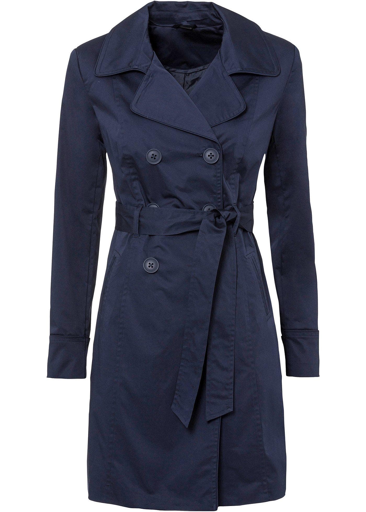 Trenchcoat van katoen