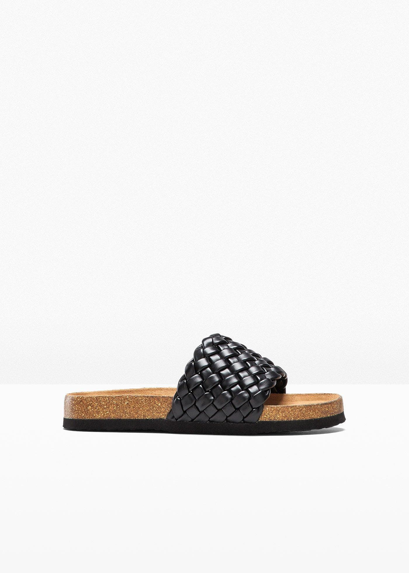 Slippers met vlechtwerk