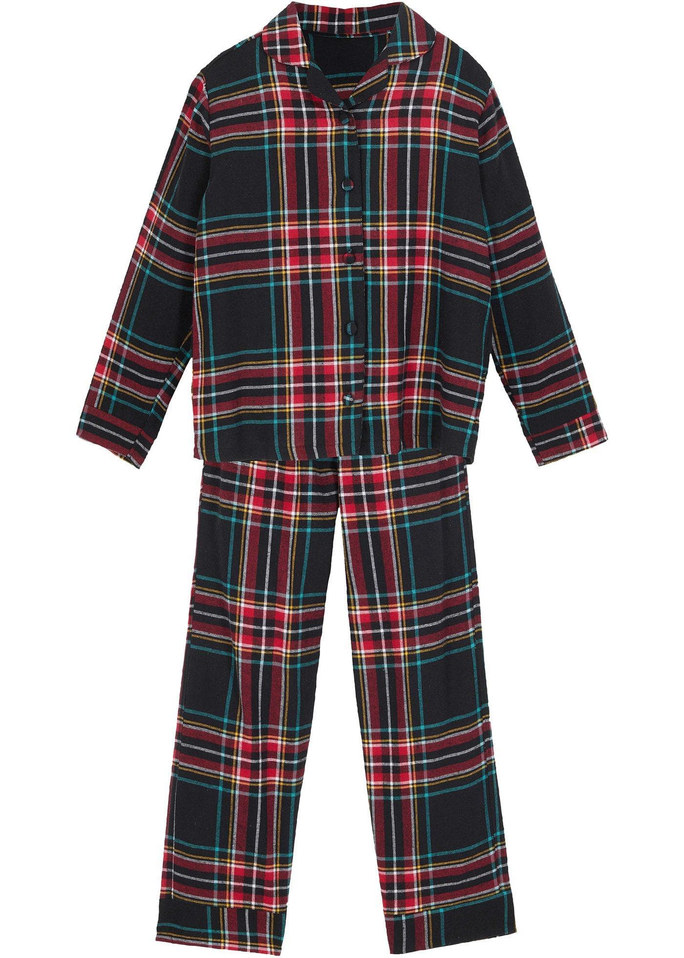 Kinderen flanellen pyjama (2-dlg. set)