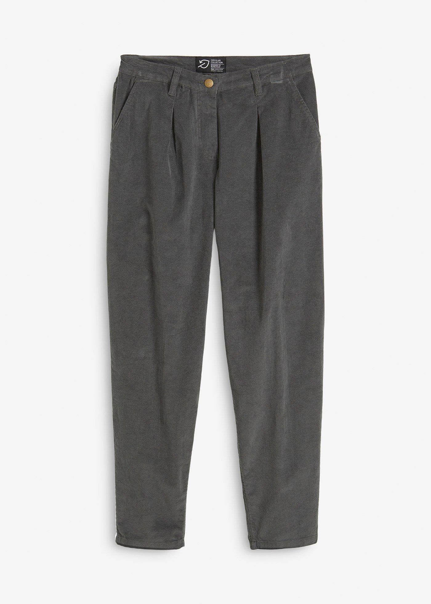 Corduroy broek met biologisch katoen, balloon fit