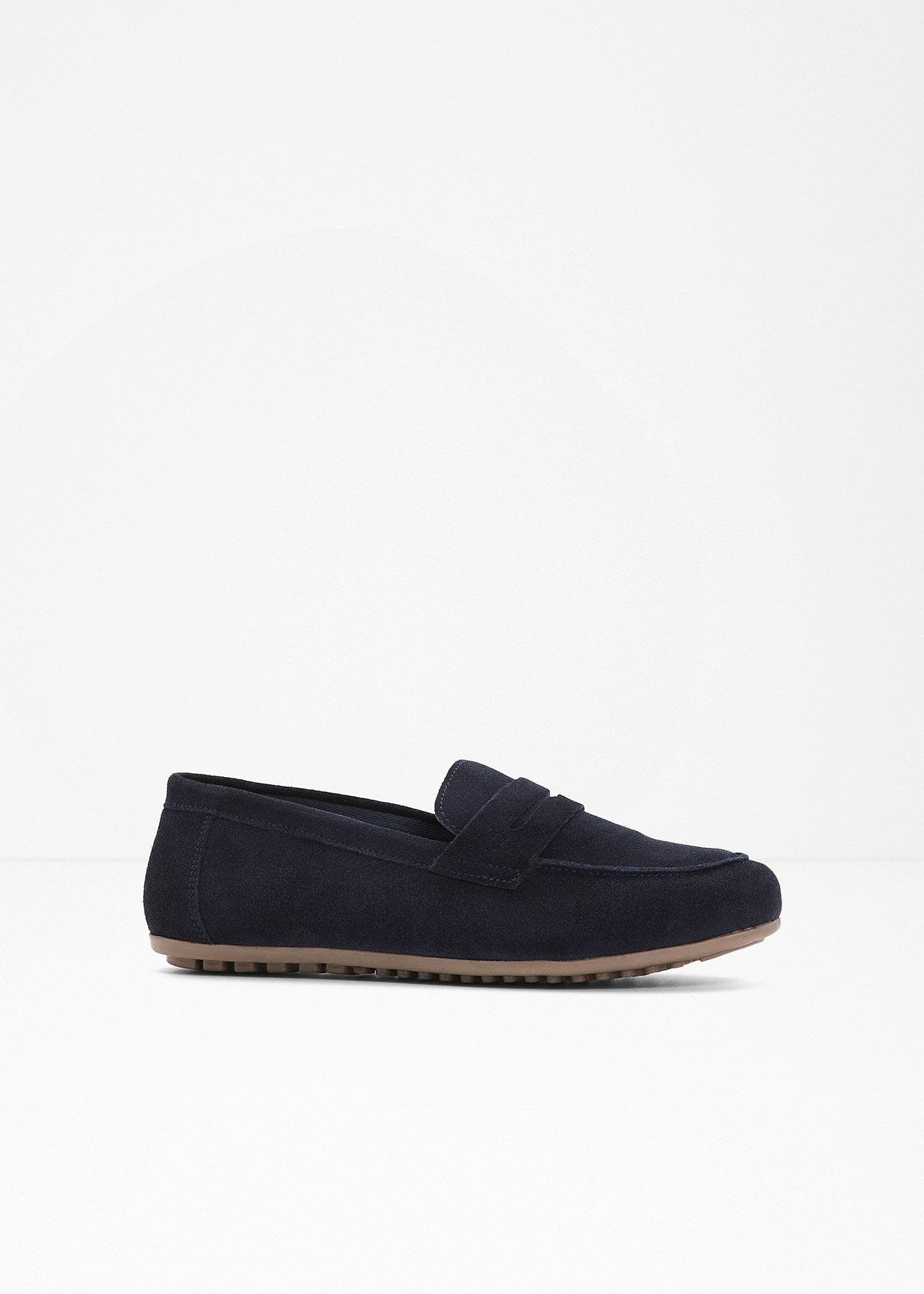 Loafers van suède