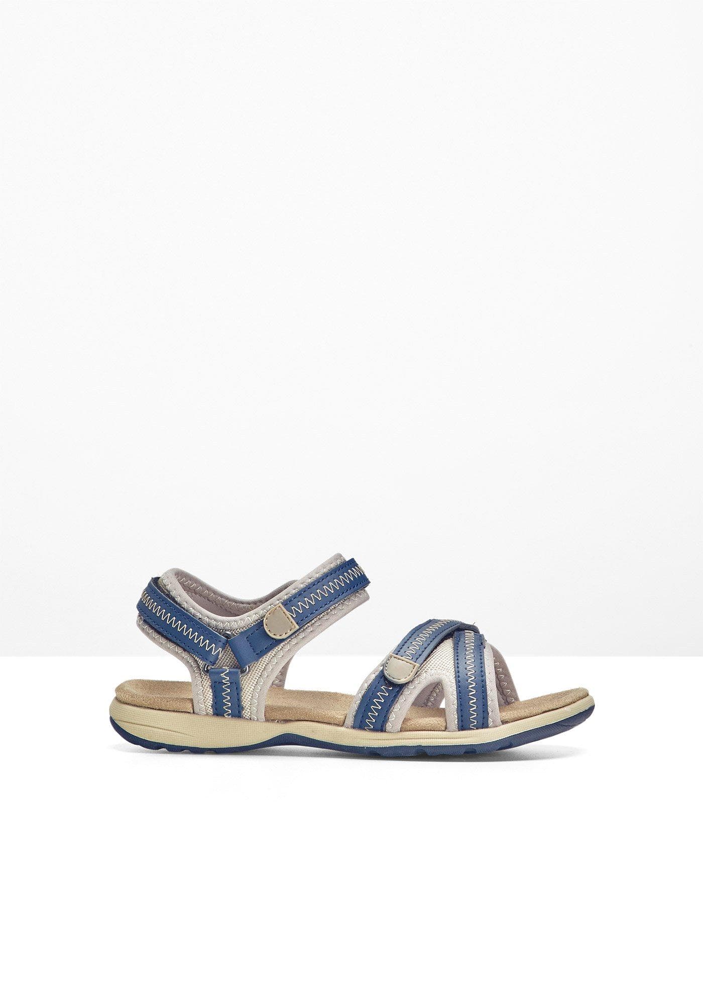 Trekking sandalen met geprofileerde loopzool