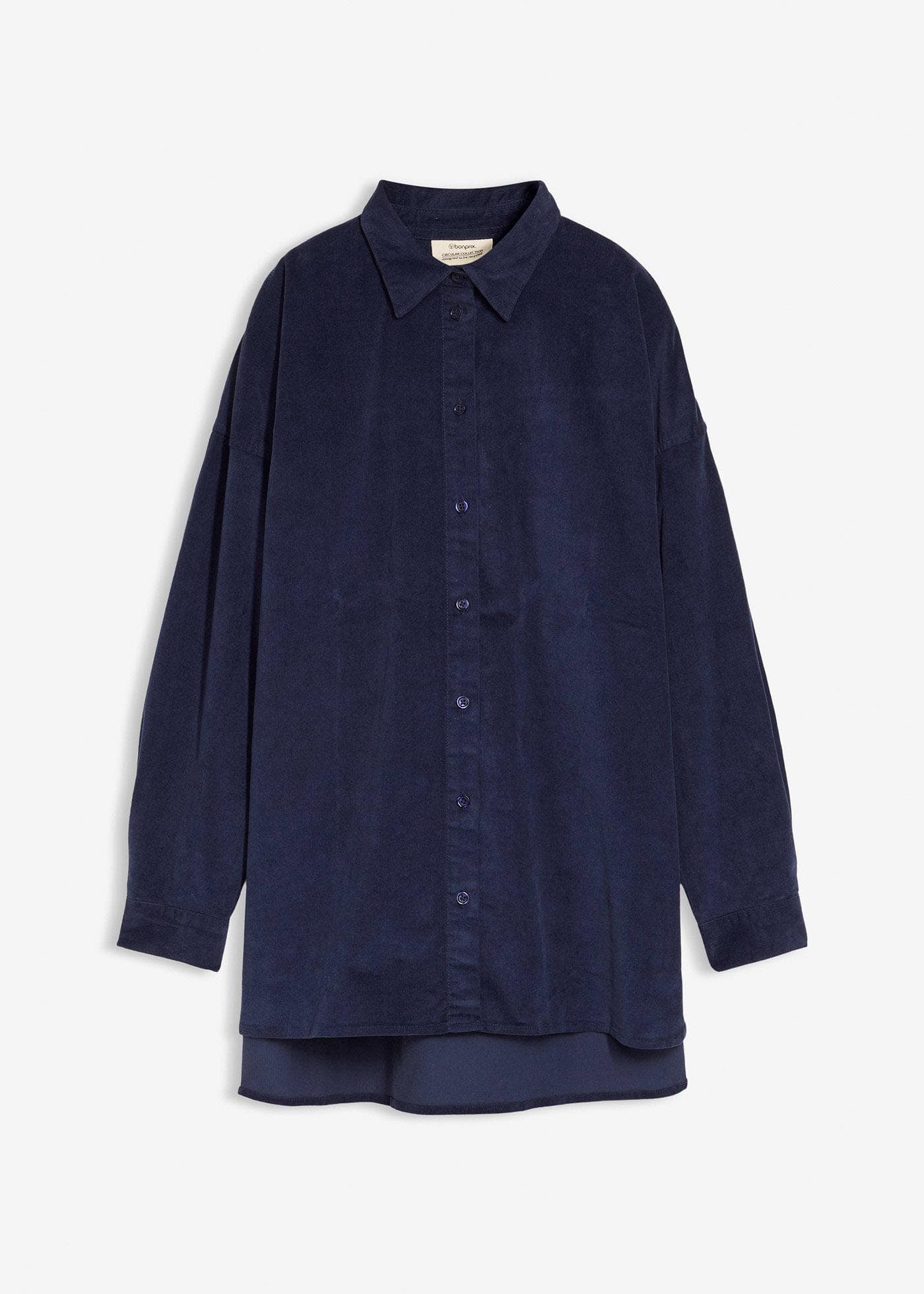 Oversized corduroy overhemdblouse