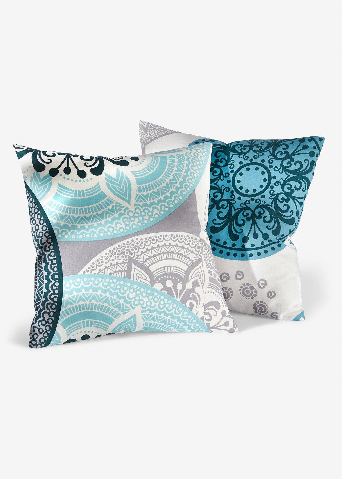 Kussenhoes met ornamenten (set van 2)