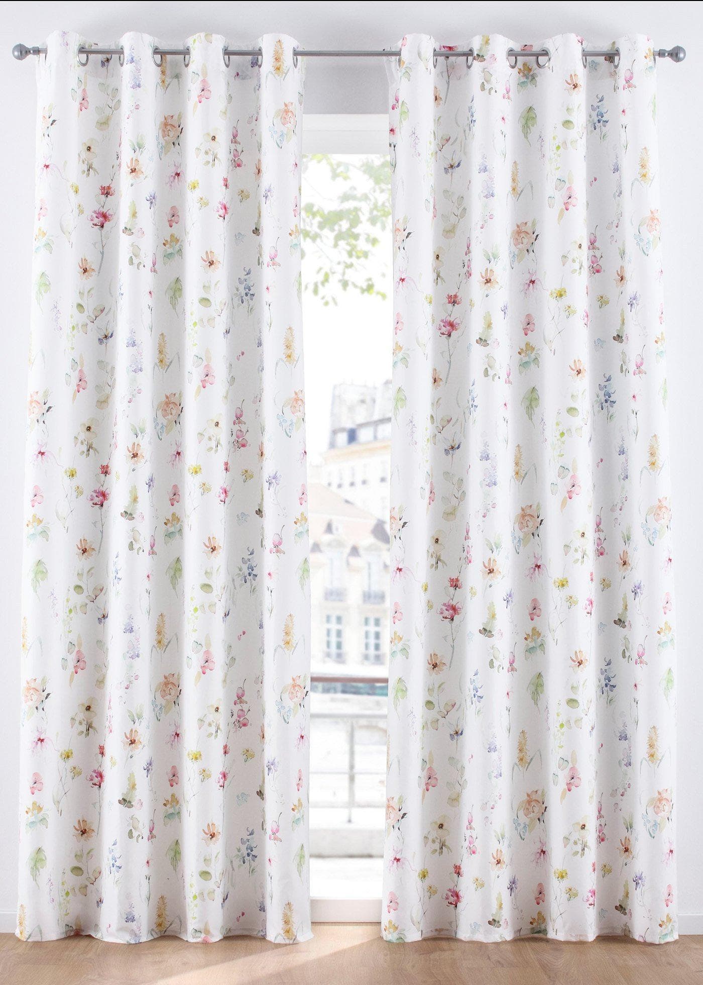 Microvezel gordijn met gerecycled polyester (1 stuk)